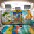 Ecuador Back Car Seat Cover with Wildlife and Flag Landscape Design - Wonder Print Shop