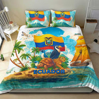 Ecuador Bedding Set with Wildlife and Flag Landscape Design - Wonder Print Shop