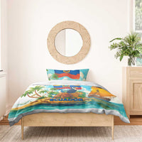 Ecuador Bedding Set with Wildlife and Flag Landscape Design - Wonder Print Shop