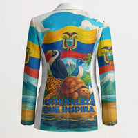 Ecuador Blazer with Wildlife and Flag Landscape Design - Wonder Print Shop