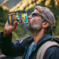 Ecuador 4 in 1 Can Cooler Tumbler with Wildlife and Flag Landscape Design - Wonder Print Shop