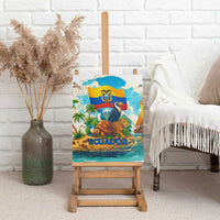 Ecuador Canvas Wall Art with Wildlife and Flag Landscape Design - Wonder Print Shop