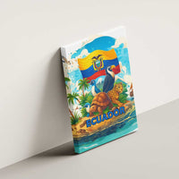 Ecuador Canvas Wall Art with Wildlife and Flag Landscape Design - Wonder Print Shop
