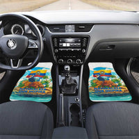 Ecuador Car Mats with Wildlife and Flag Landscape Design - Wonder Print Shop