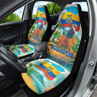 Ecuador Car Seat Cover with Wildlife and Flag Landscape Design - Wonder Print Shop