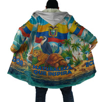 Ecuador Cloak with Wildlife and Flag Landscape Design - Wonder Print Shop