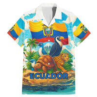 Ecuador Family Matching Mermaid Dress and Hawaiian Shirt with Wildlife and Flag Landscape Design - Wonder Print Shop