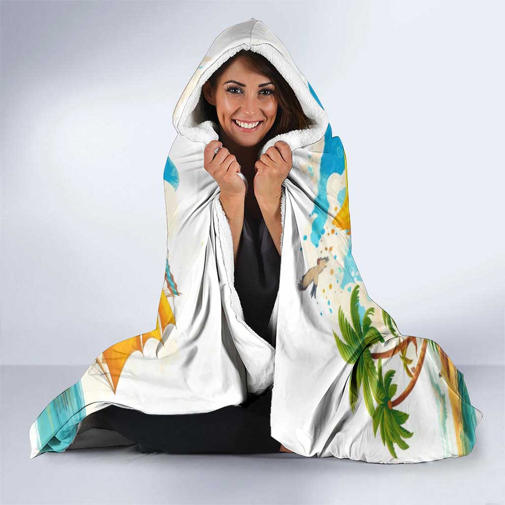 Ecuador Hooded Blanket with Wildlife and Flag Landscape Design - Wonder Print Shop