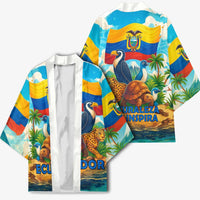 Ecuador Kimono with Wildlife and Flag Landscape Design - Wonder Print Shop