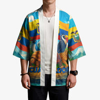 Ecuador Kimono with Wildlife and Flag Landscape Design - Wonder Print Shop