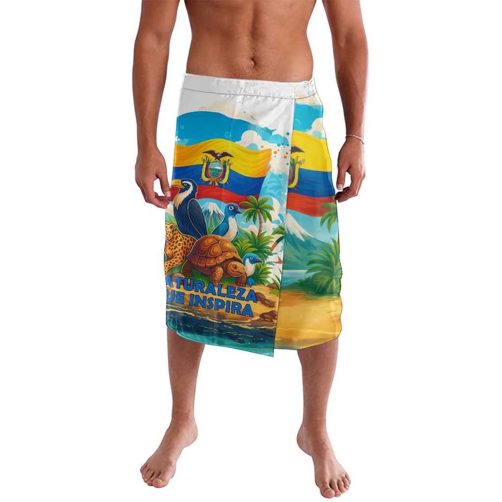 Ecuador Lavalava with Wildlife and Flag Landscape Design - Wonder Print Shop