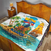 Ecuador Quilt with Wildlife and Flag Landscape Design - Wonder Print Shop