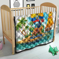 Ecuador Quilt with Wildlife and Flag Landscape Design - Wonder Print Shop