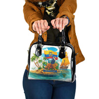 Ecuador Shoulder Handbag with Wildlife and Flag Landscape Design - Wonder Print Shop