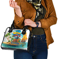 Ecuador Shoulder Handbag with Wildlife and Flag Landscape Design - Wonder Print Shop