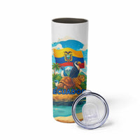 Ecuador Skinny Tumbler with Wildlife and Flag Landscape Design - Wonder Print Shop