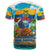 Ecuador T Shirt with Wildlife and Flag Landscape Design - Wonder Print Shop