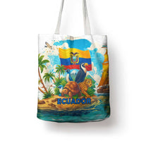 Ecuador Tote Bag with Wildlife and Flag Landscape Design - Wonder Print Shop
