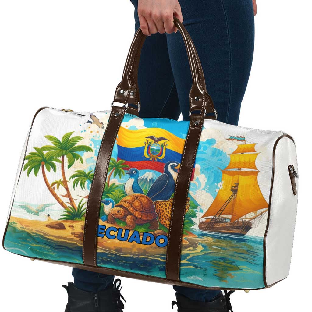 Ecuador Travel Bag with Wildlife and Flag Landscape Design - Wonder Print Shop