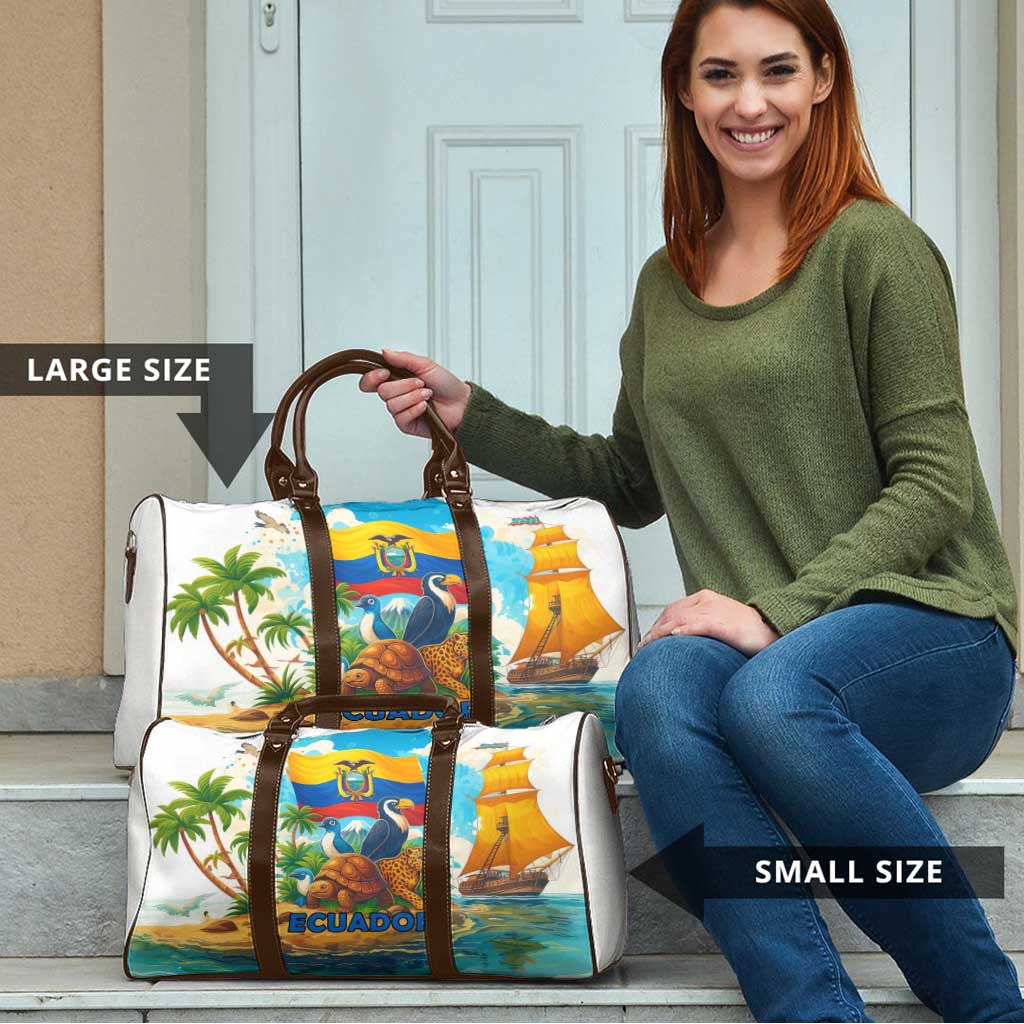 Ecuador Travel Bag with Wildlife and Flag Landscape Design - Wonder Print Shop