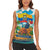 Ecuador Women Sleeveless Polo Shirt with Wildlife and Flag Landscape Design - Wonder Print Shop