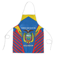 Ecuador Apron with Coat of Arms and Bold Stripe Design - Wonder Print Shop