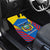 Ecuador Car Mats with Coat of Arms and Bold Stripe Design - Wonder Print Shop