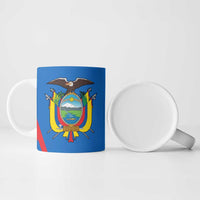 Ecuador Ceramic Mug with Coat of Arms and Bold Stripe Design - Wonder Print Shop