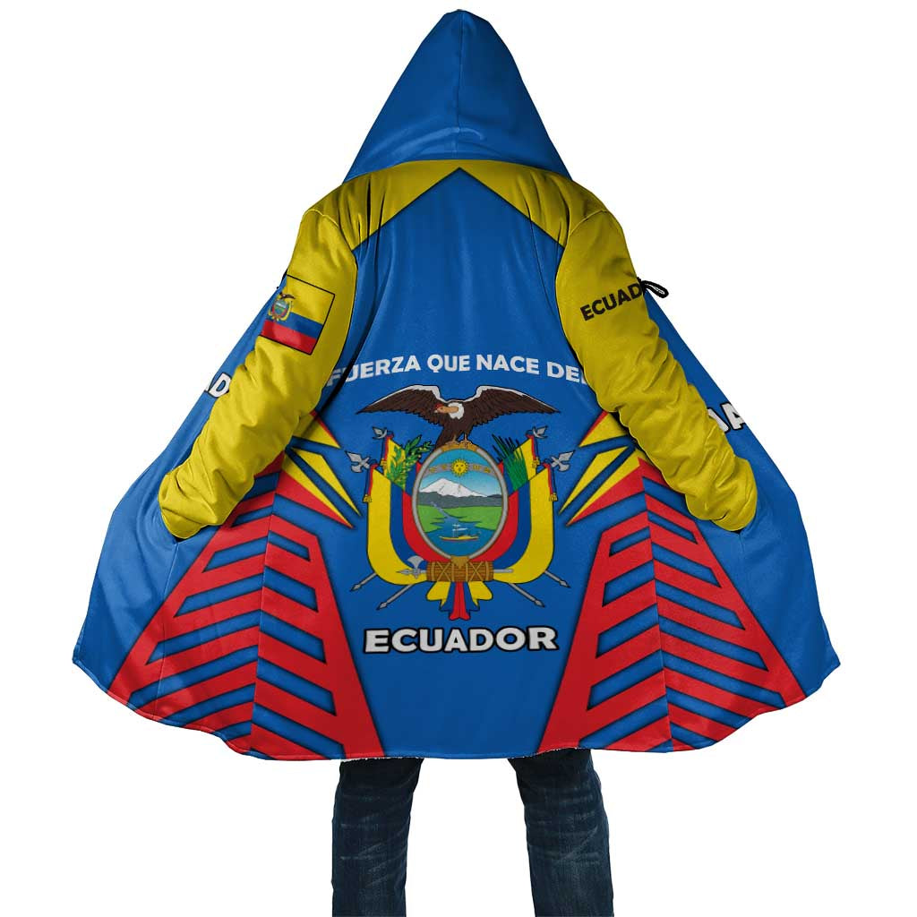 Ecuador Cloak with Coat of Arms and Bold Stripe Design - Wonder Print Shop
