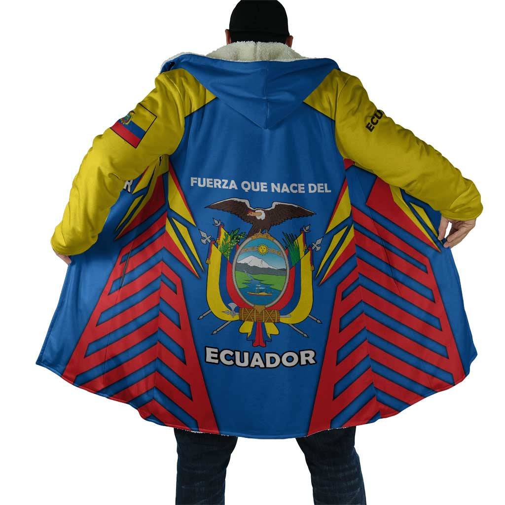 Ecuador Cloak with Coat of Arms and Bold Stripe Design - Wonder Print Shop