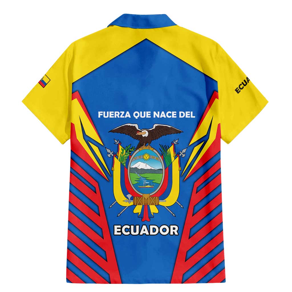 Ecuador Family Matching Mermaid Dress and Hawaiian Shirt with Coat of Arms and Bold Stripe Design - Wonder Print Shop