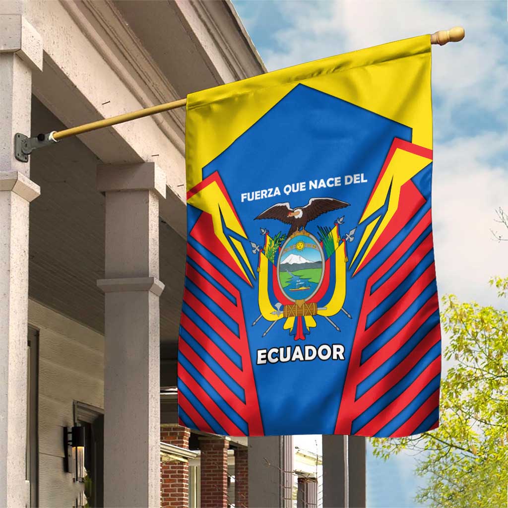Ecuador Garden Flag with Coat of Arms and Bold Stripe Design - Wonder Print Shop