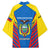Ecuador Kimono with Coat of Arms and Bold Stripe Design - Wonder Print Shop