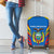Ecuador Luggage Cover with Coat of Arms and Bold Stripe Design - Wonder Print Shop