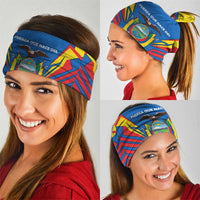 Ecuador Neck Gaiter with Coat of Arms and Bold Stripe Design TS04