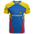 Ecuador T Shirt with Coat of Arms and Bold Stripe Design - Wonder Print Shop