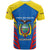 Ecuador T Shirt with Coat of Arms and Bold Stripe Design - Wonder Print Shop