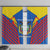 Ecuador Window Curtain with Coat of Arms and Bold Stripe Design - Wonder Print Shop
