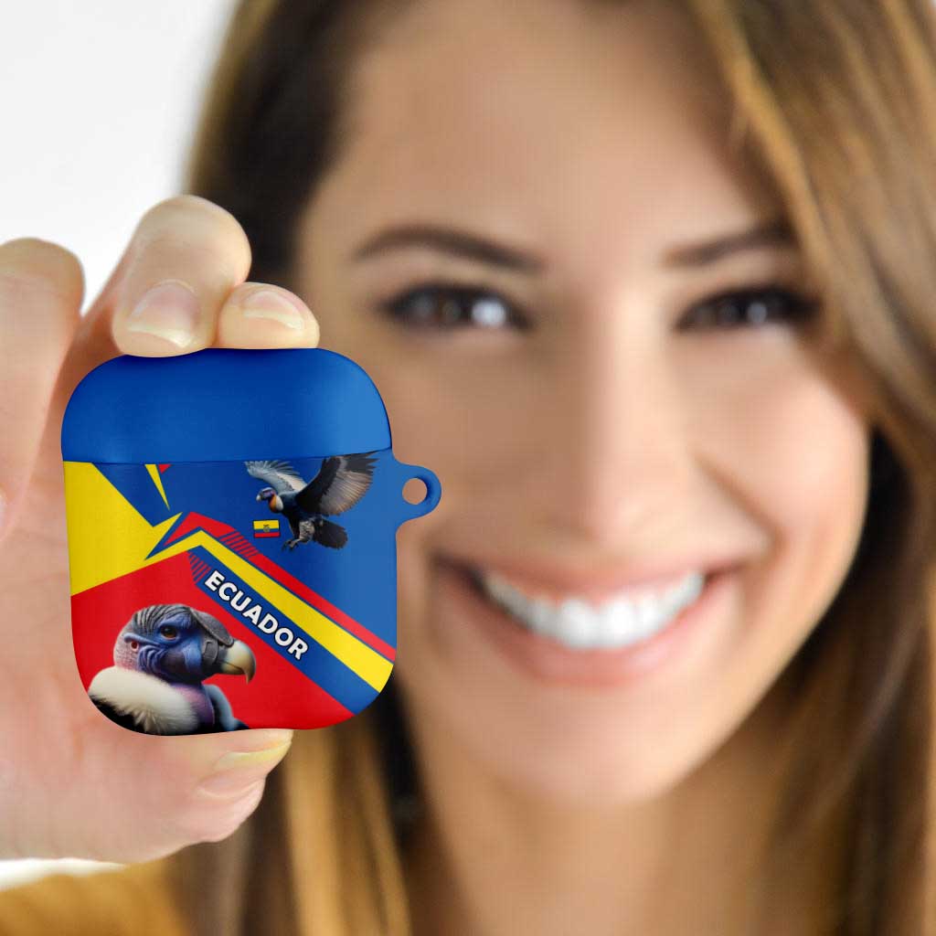 Ecuador AirPods Case with Andean Condor and Chevron Stripe Design - Wonder Print Shop