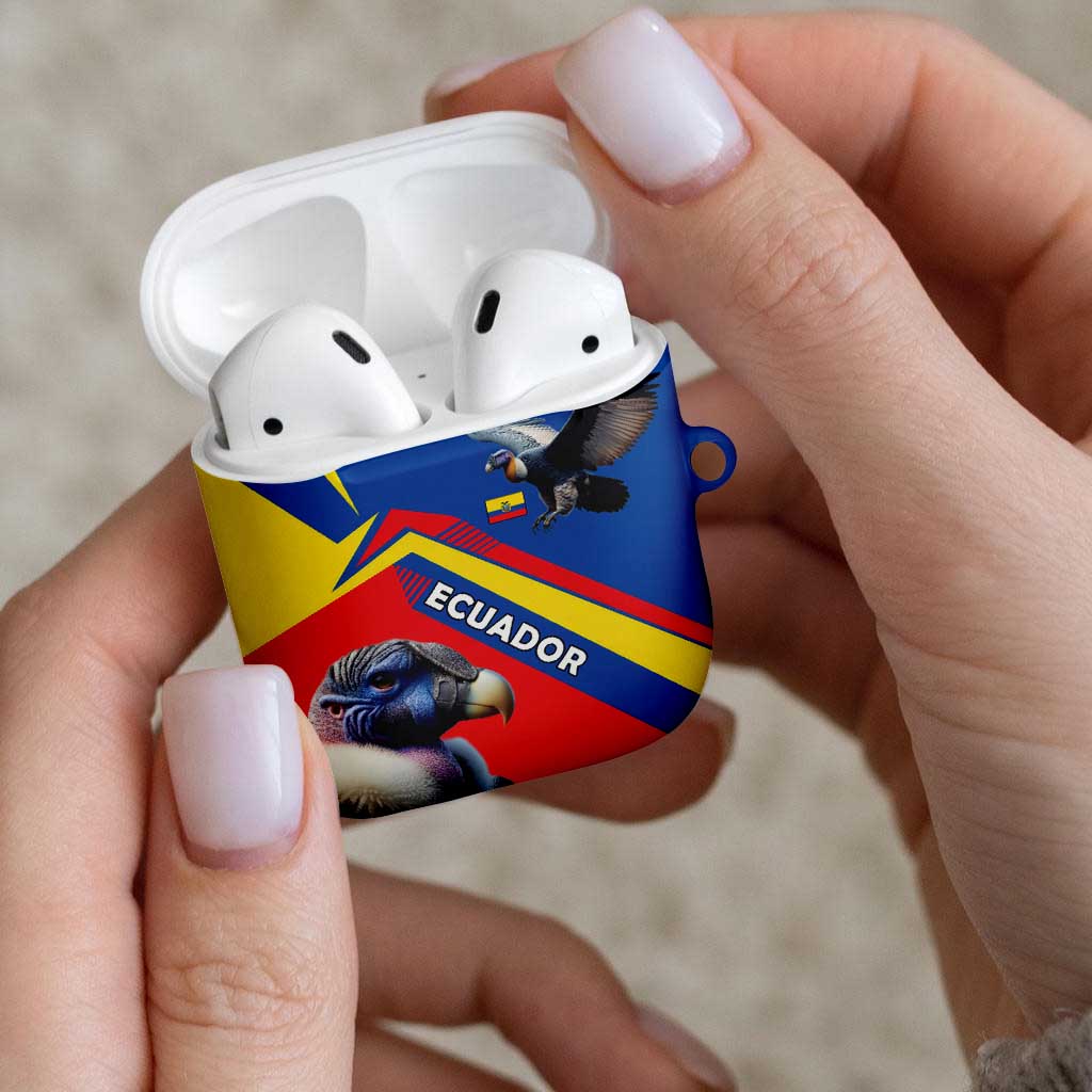 Ecuador AirPods Case with Andean Condor and Chevron Stripe Design - Wonder Print Shop