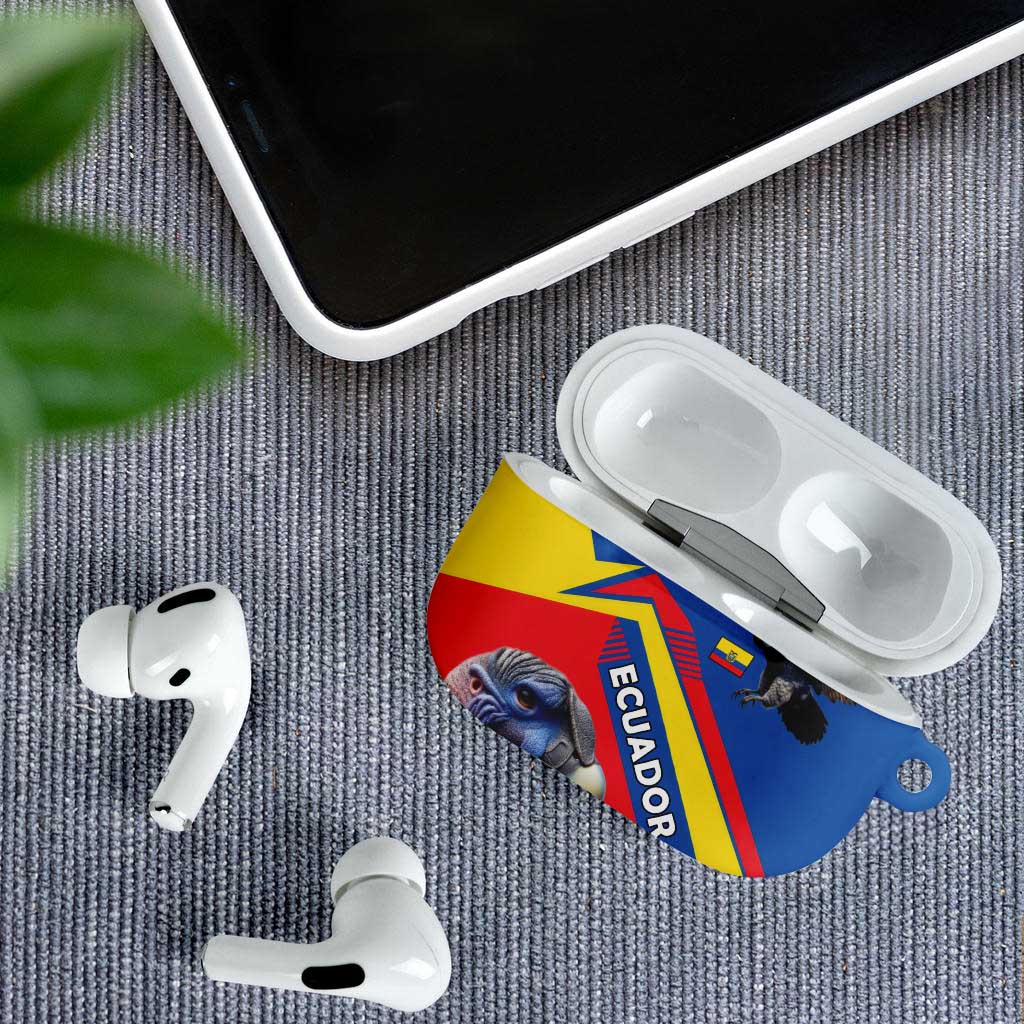 Ecuador AirPods Case with Andean Condor and Chevron Stripe Design - Wonder Print Shop