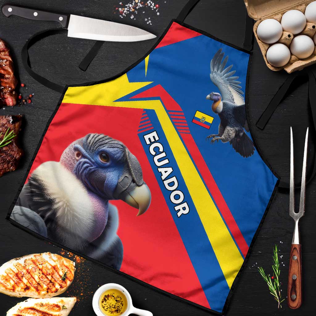 Ecuador Apron with Andean Condor and Chevron Stripe Design - Wonder Print Shop