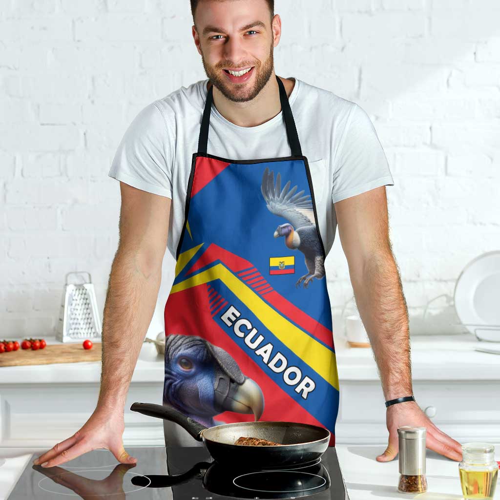 Ecuador Apron with Andean Condor and Chevron Stripe Design - Wonder Print Shop