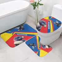 Ecuador Bathroom Set with Andean Condor and Chevron Stripe Design - Wonder Print Shop