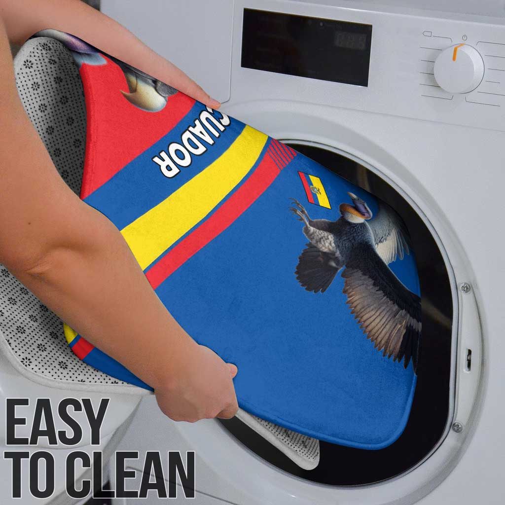 Ecuador Bathroom Set with Andean Condor and Chevron Stripe Design - Wonder Print Shop