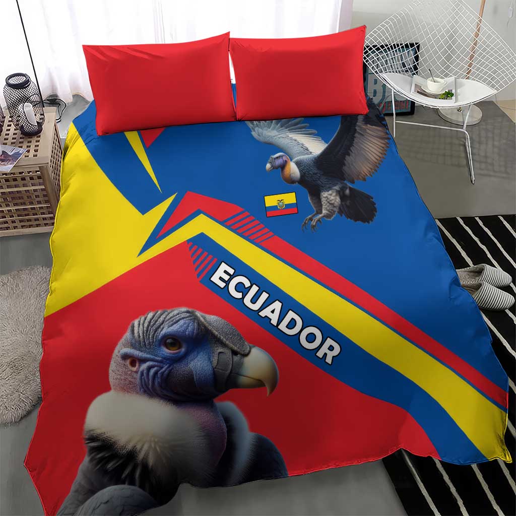 Ecuador Bedding Set with Andean Condor and Chevron Stripe Design - Wonder Print Shop