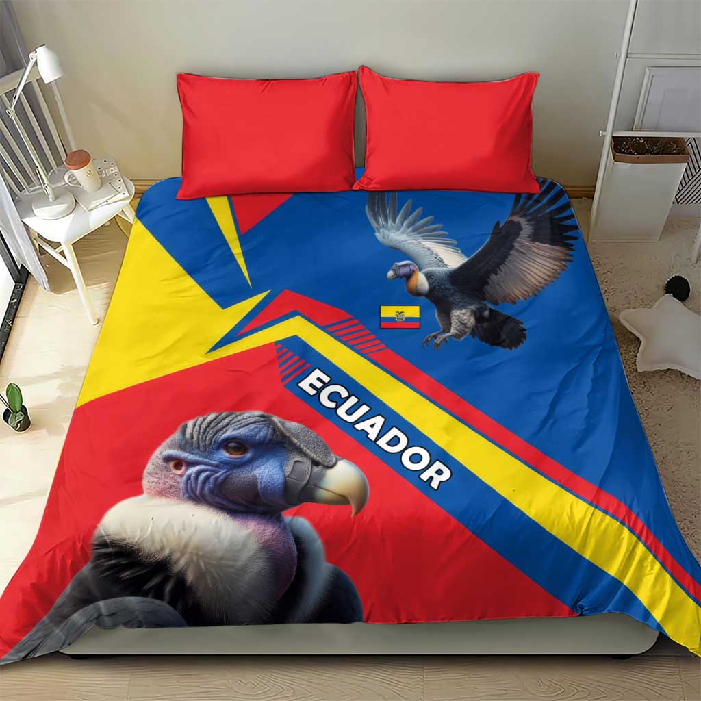 Ecuador Bedding Set with Andean Condor and Chevron Stripe Design - Wonder Print Shop