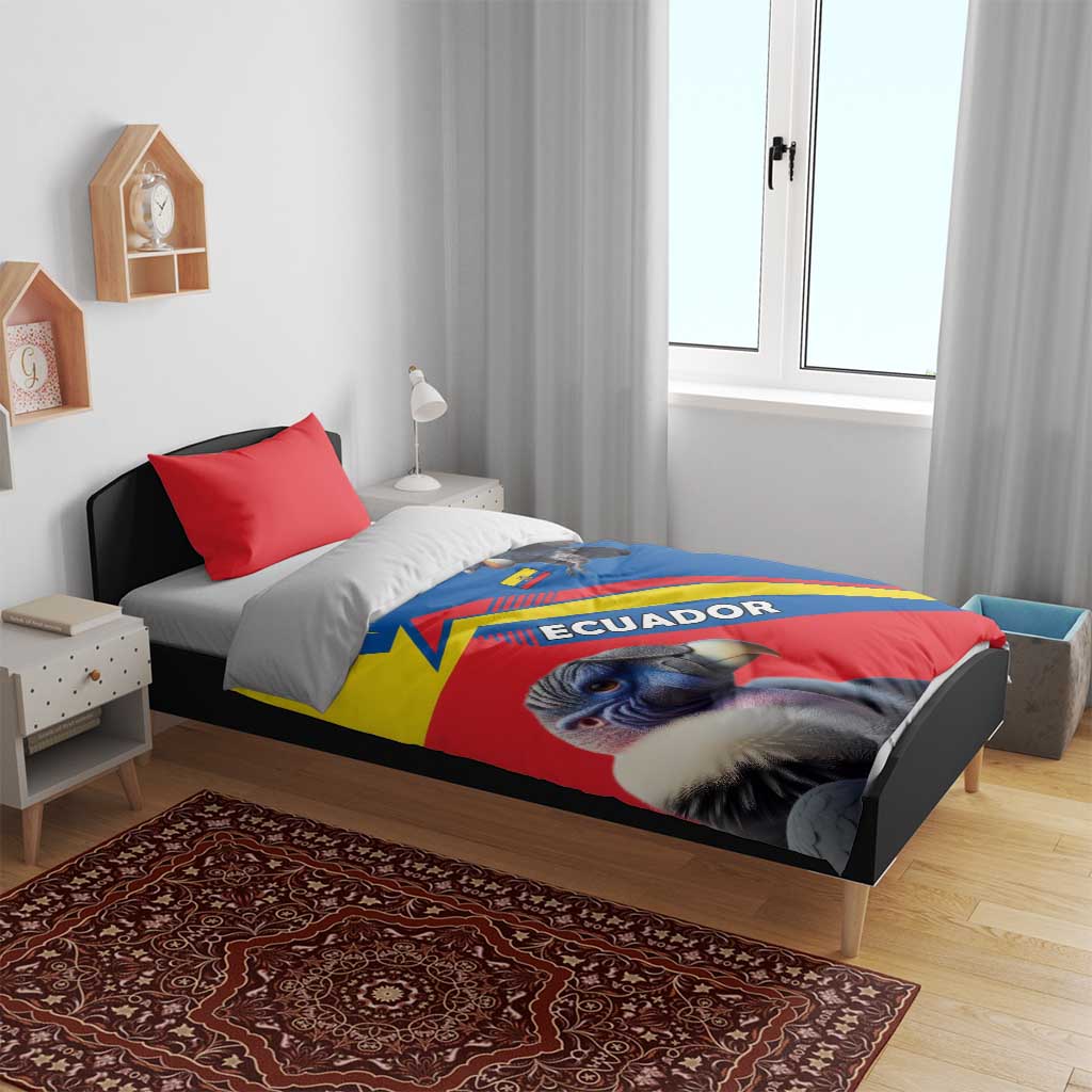 Ecuador Bedding Set with Andean Condor and Chevron Stripe Design - Wonder Print Shop