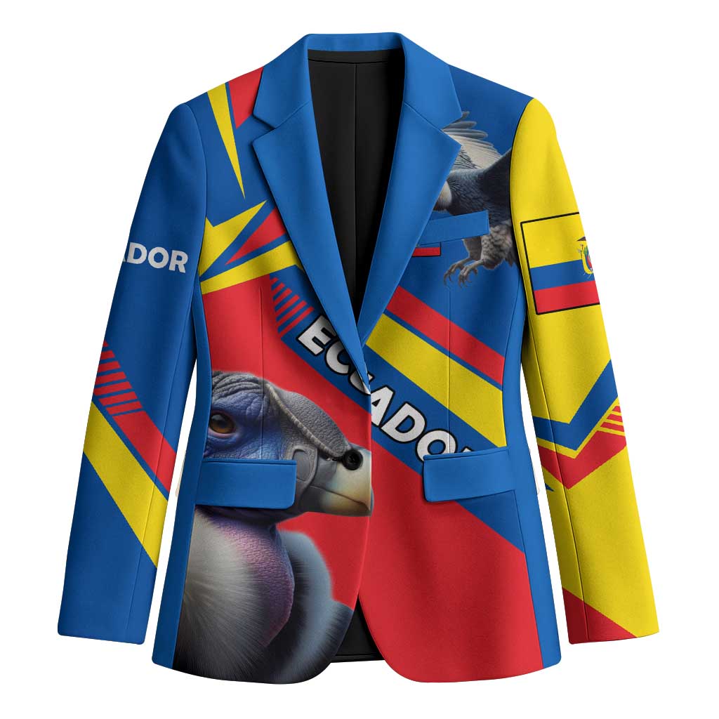 Ecuador Blazer with Andean Condor and Chevron Stripe Design - Wonder Print Shop