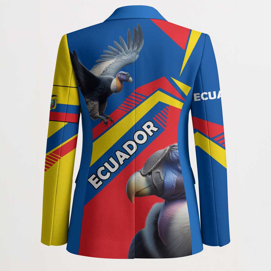 Ecuador Blazer with Andean Condor and Chevron Stripe Design - Wonder Print Shop